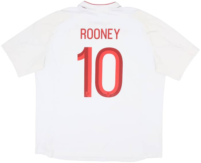 2012-13 England Home Shirt Rooney #10 - 8/10 - (3XL)