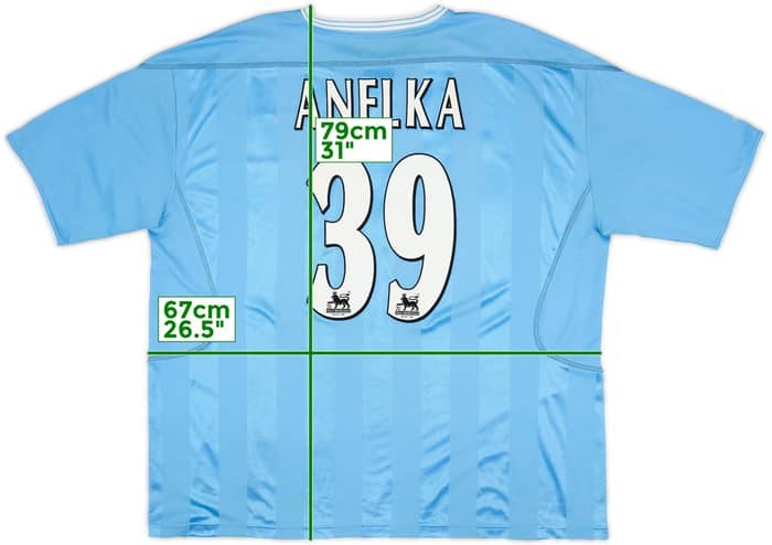 2003-04 Manchester City Camiseta Local Anelka #39 - 8/10 - (XXL)