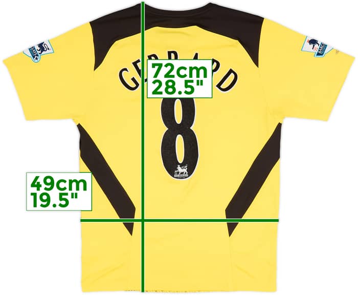 2004-06 Liverpool Camiseta Visitante Gerrard #8 - 4/10 - (S)