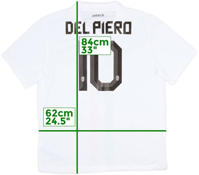 2010-12 Juventus Away Shirt Del Piero #10 (XXL)