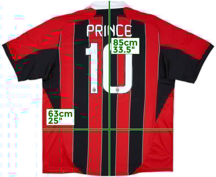 2012-13 AC Milan Home Shirt Prince #10 - 10/10 - (XXL)
