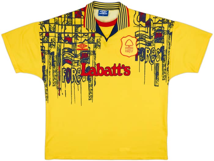 1995-97 Nottingham Forest Away Shirt Haaland #18 - 9/10 - (XXL)