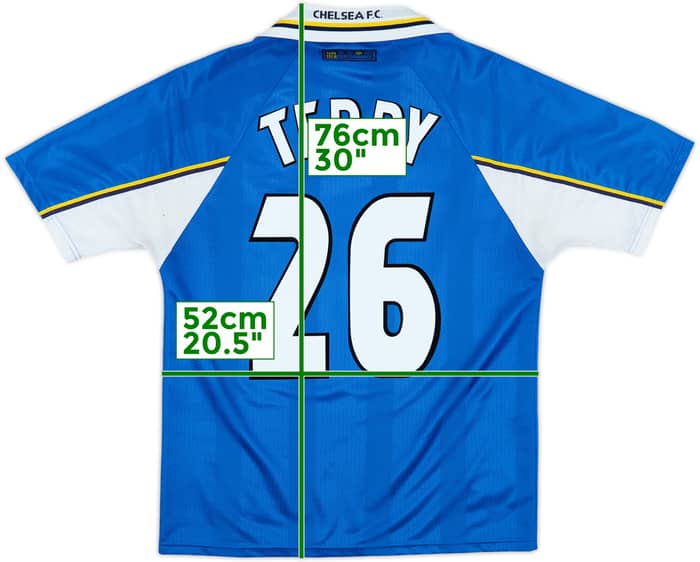 1997-99 Chelsea Home Shirt Terry #26 - 8/10 - (M)