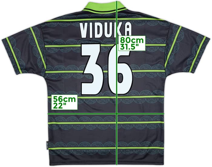 1998-99 Celtic Away Shirt Viduka #36 - 9/10 - (L)