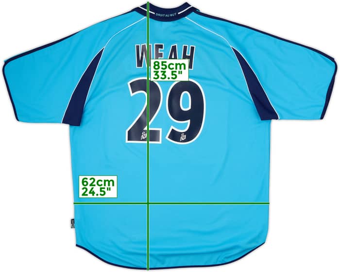 2000-01 Olympique Marseille Away Shirt Weah #29 - 8/10 - (XL)