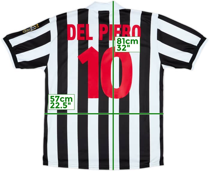 1998-99 Juventus Home Shirt Del Piero #10 - 8/10 - (L)