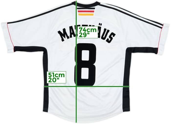 1998-00 Germany Home Shirt Matthaus #8 - 9/10 - (M)