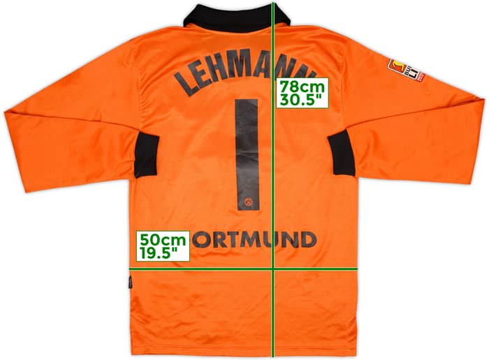 2001-02 Borussia Dortmund GK Shirt Lehmann #1 - 7/10 - (L)