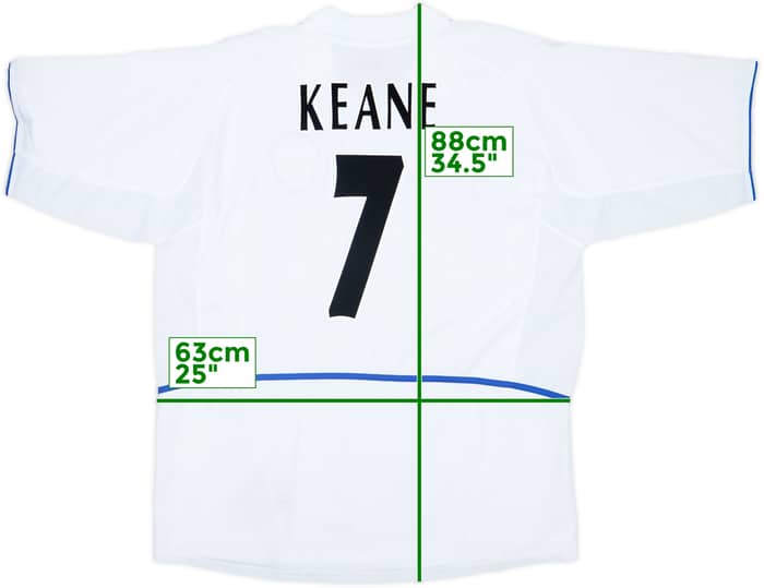 2002-03 Leeds United Home Shirt Keane #7 - 10/10 - (XXL)