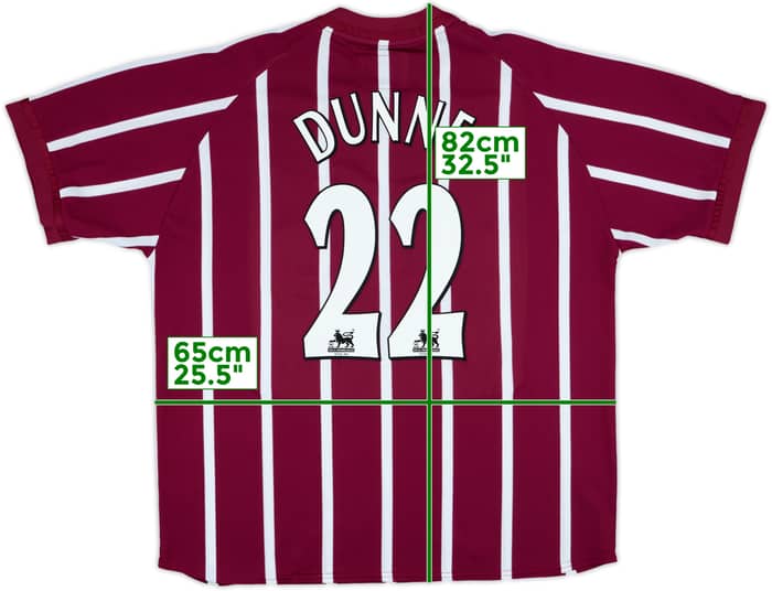 2002-03 Manchester City Third Shirt Dunne #22 - 8/10 - (XXL)