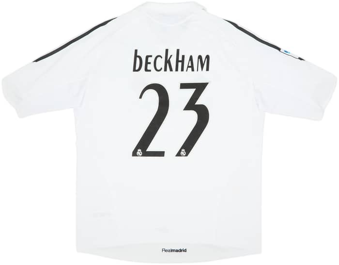 2005-06 Real Madrid Home Shirt Beckham #23 (XL)