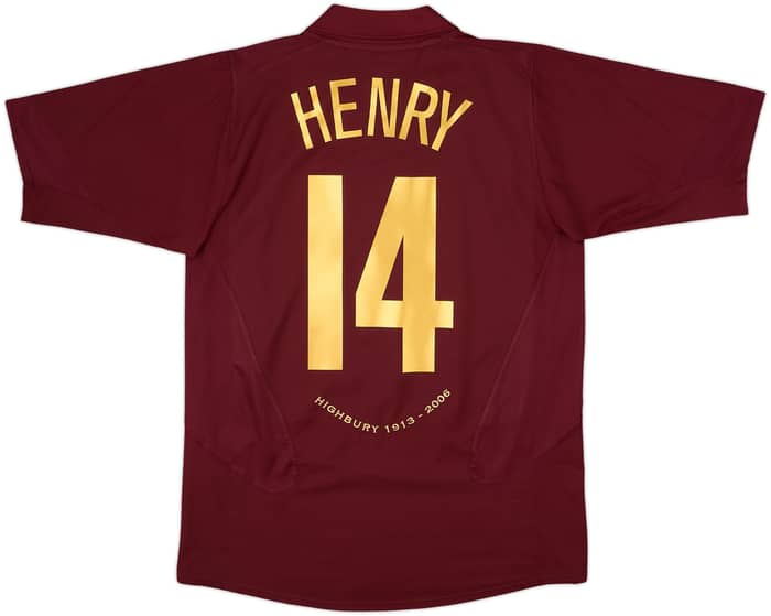 2005-06 Arsenal Home Shirt Henry #14 - 8/10 - (M)