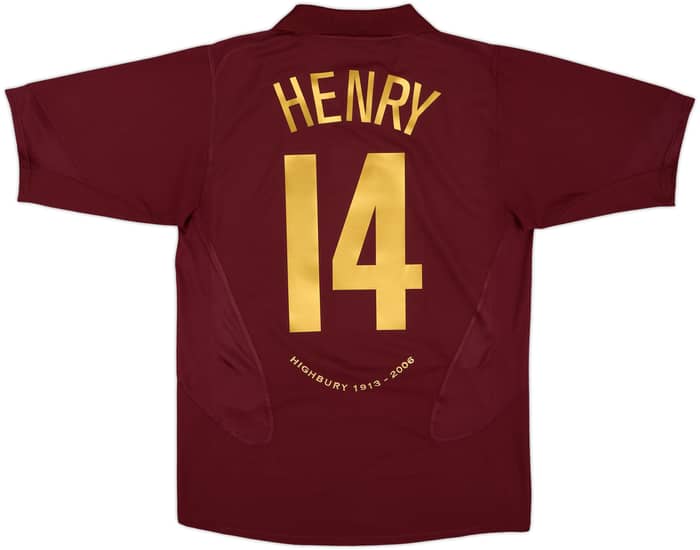 2005-06 Arsenal Home Shirt Henry #14 - 8/10 - (M)