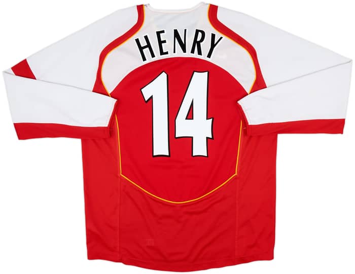 2004-05 Arsenal Home L/S Shirt Henry #14 - 10/10 - (L)