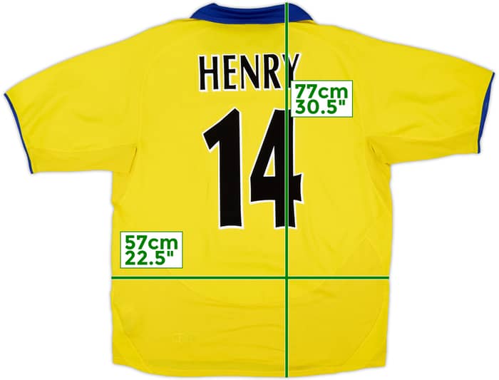 2003-05 Arsenal Away Shirt Henry #14 - 8/10 - (L)