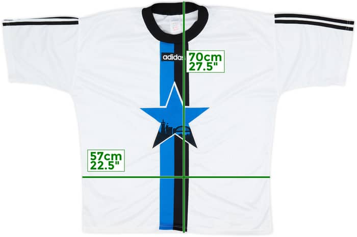 1995-96 Newcastle adidas Training Shirt - 8/10 - (L)