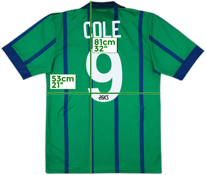 1994-95 Newcastle Third Shirt Cole #9 - 8/10 - (M)