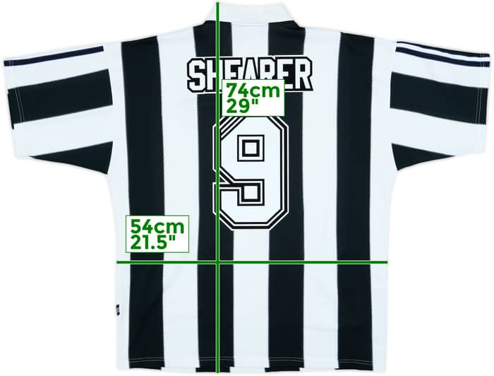1995-97 Newcastle Home Shirt Shearer #9 - 10/10 - (L)