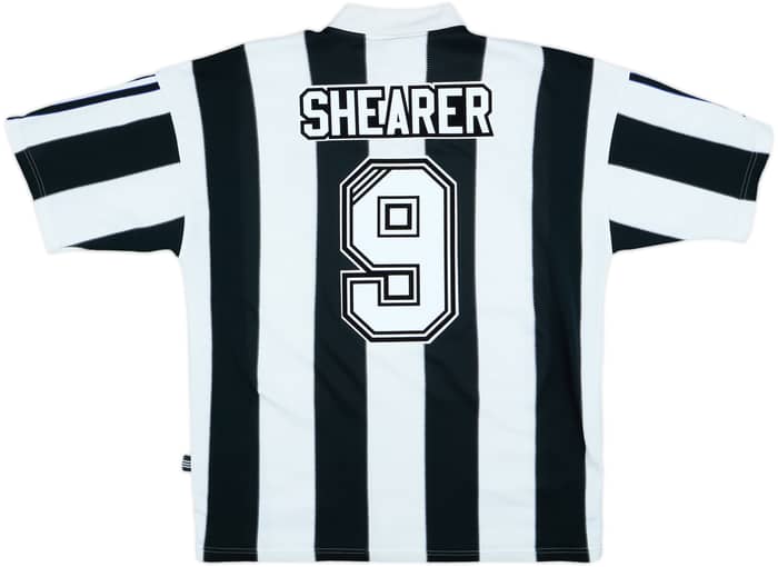 1995-97 Newcastle Home Shirt Shearer #9 - 7/10 - (L)
