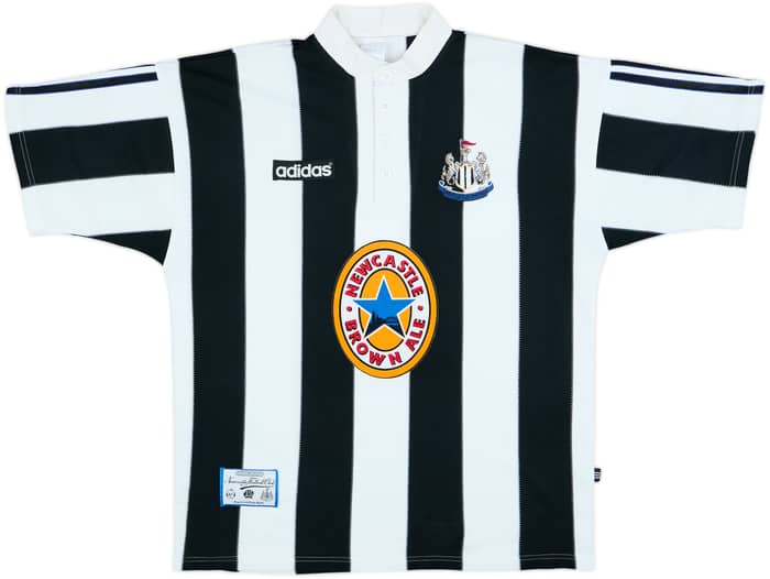1995-97 Newcastle Home Shirt Shearer #9 - 8/10 - (L)