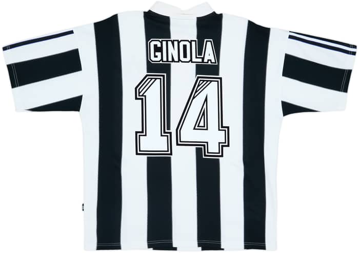 1995-97 Newcastle Home Shirt Ginola #14 - 8/10 - (L)