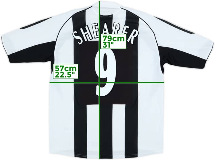 2005-07 Newcastle Home Shirt Shearer #9 - 8/10 - (L)