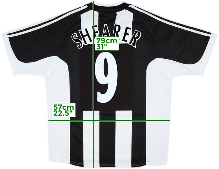 2001-03 Newcastle Home Shirt Shearer #9 - 10/10 - (XL)