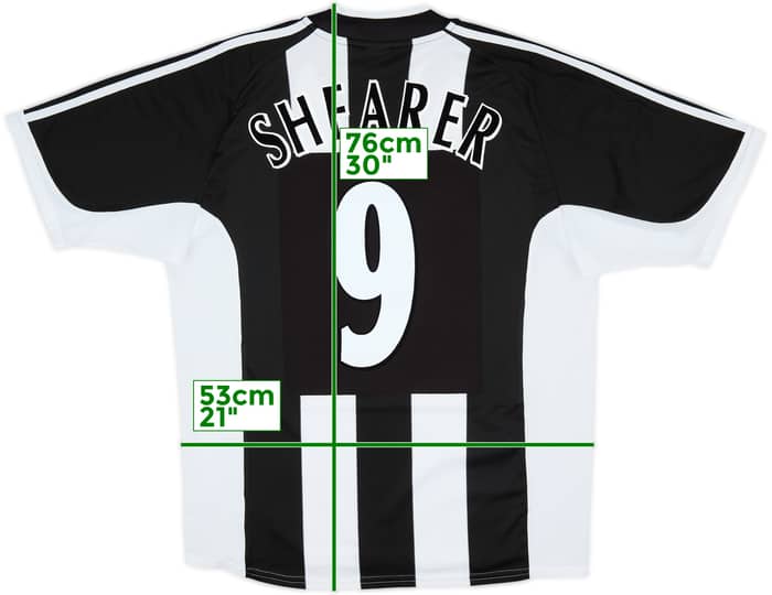 2001-03 Newcastle Home Shirt Shearer #9 - 10/10 - (L)