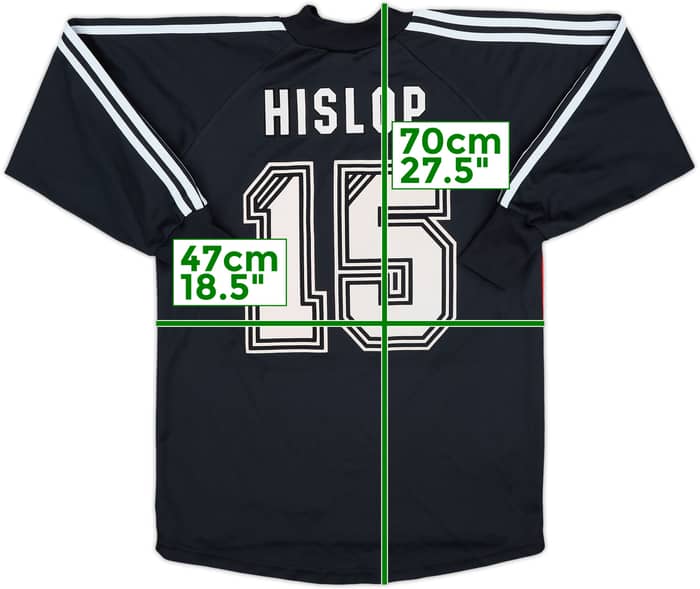 1996-97 Newcastle GK Shirt Hislop #15 - 8/10 - (Y)