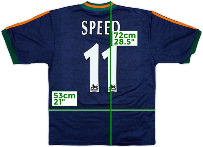 1997-98 Newcastle Away Shirt Speed #11 - 8/10 - (M)