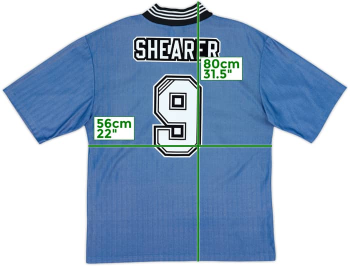 1996-97 Newcastle Away Shirt Shearer #9 - 8/10 - (XL)