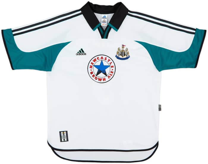 1999-00 Newcastle Away Shirt Shearer #9 - 8/10 - (L)