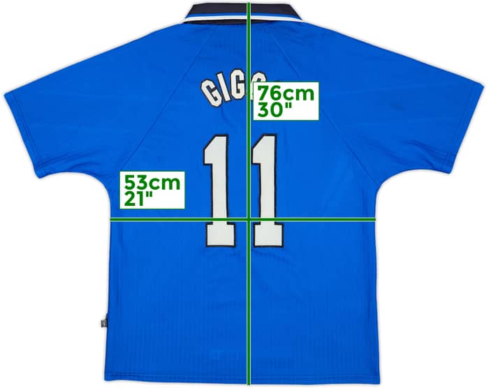 1996-98 Manchester United Third Shirt Giggs #11 - 8/10 - (M)