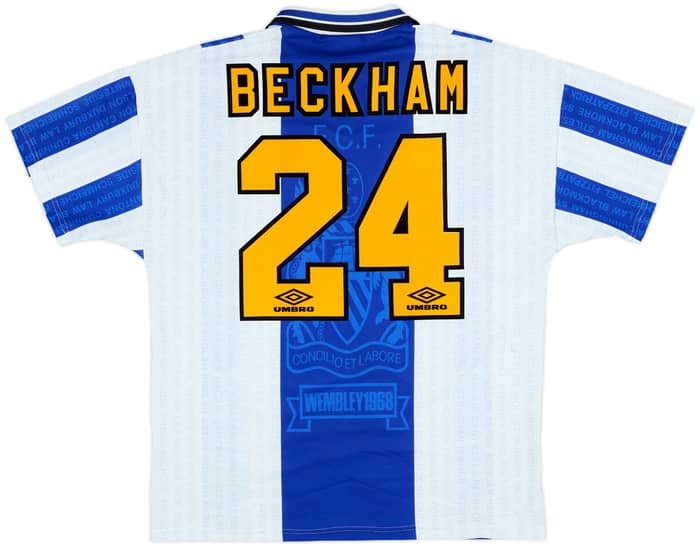 1994-96 Manchester United Third Shirt Beckham #24 - 7/10 - (L)