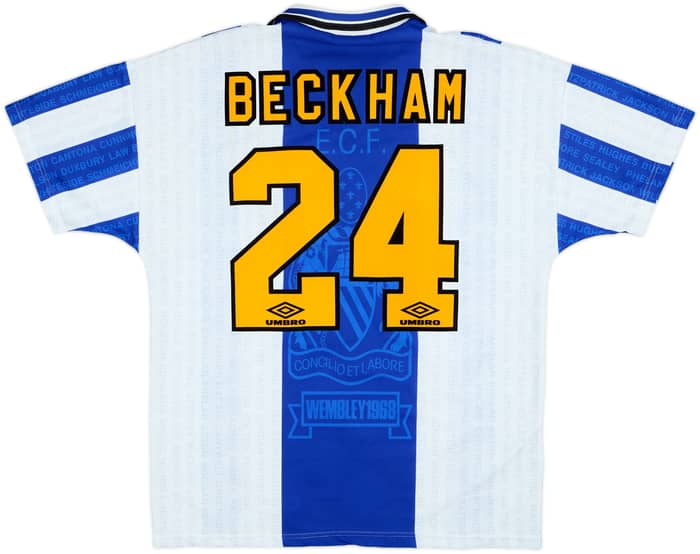 1994-96 Manchester United Third Shirt Beckham #24 - 8/10 - (L)
