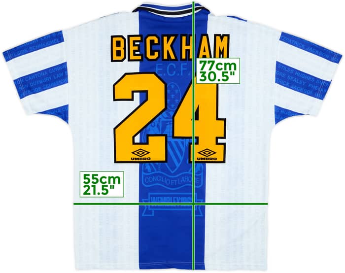 1994-96 Manchester United Third Shirt Beckham #24 - 8/10 - (L)