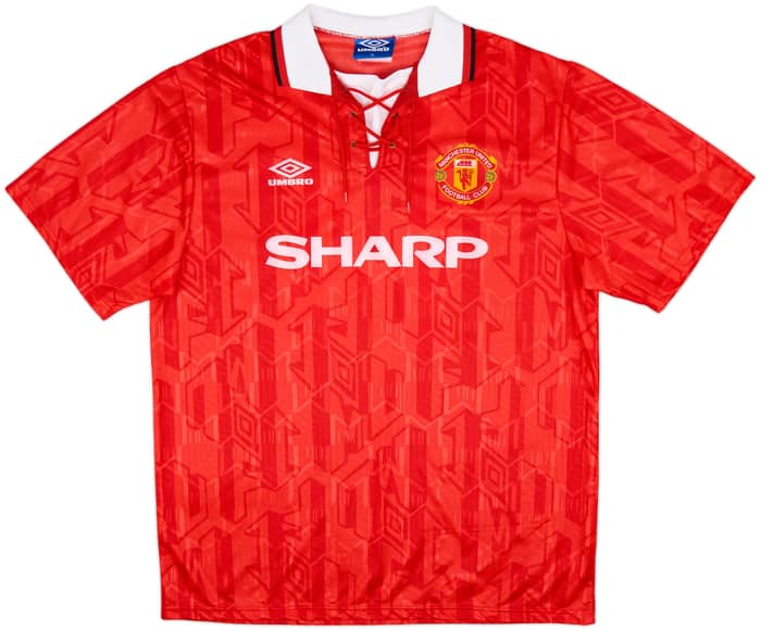 1992-94 Manchester United Home Shirt Kanchelskis #14 - 9/10 - (XL)
