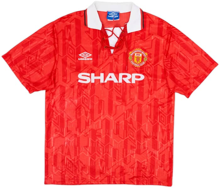 1992-94 Manchester United Home Shirt Cantona #7 - 7/10 - (L)