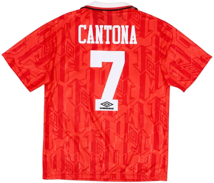1992-94 Manchester United Home Shirt Cantona #7 - 8/10 - (M)