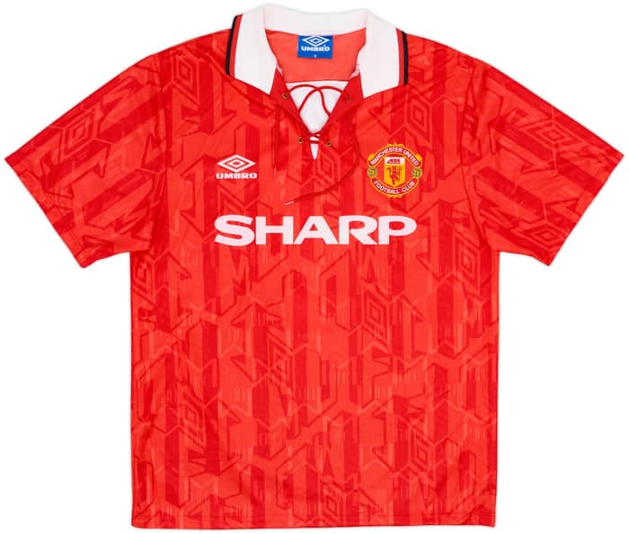 1992-94 Manchester United Home Shirt Cantona #7 - 8/10 - (M)