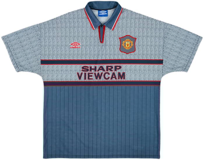 1995-96 Manchester United Away Shirt Cantona #7 - 9/10 - (XL)
