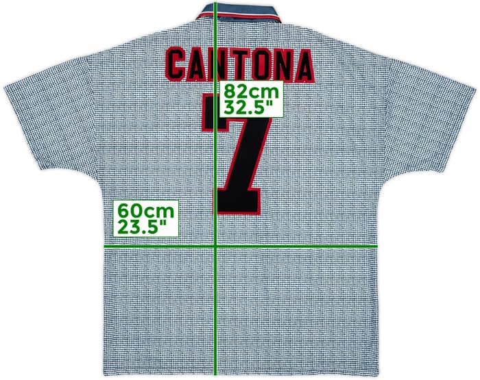 1995-96 Manchester United Away Shirt Cantona #7 - 9/10 - (XL)
