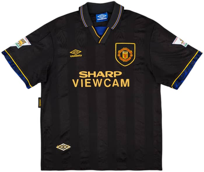 1993-95 Manchester United Away Shirt Scholes #24 - 7/10 - (L)