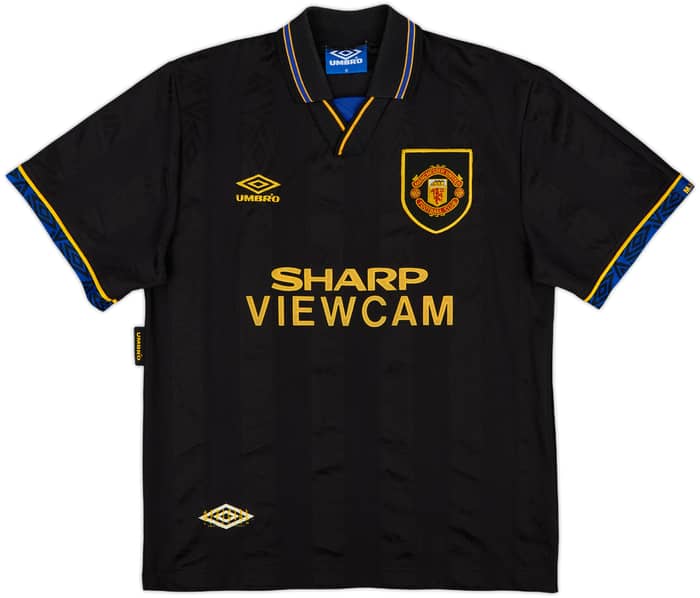 1993-95 Manchester United Away Shirt Cantona #7 - 8/10 - (M)