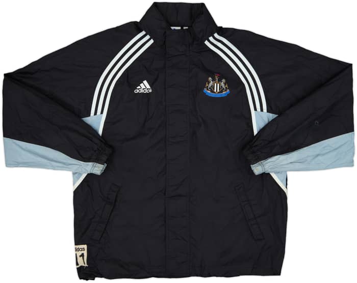 2000-01 Newcastle adidas Player Issue Hooded Rain Jacket #11 (G. Speed) - 8/10 - (L/XL)