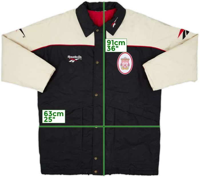 1998-99 Liverpool Reebok Padded Bench Coat - 5/10 - (M)