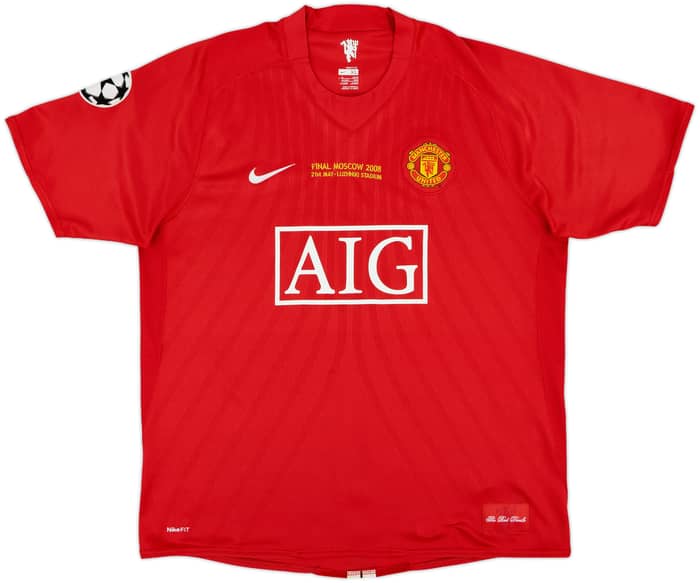 2007-09 Manchester United Home Shirt Ronaldo #7 - 9/10 - (XL)