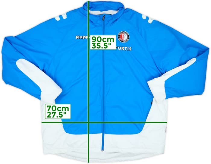2006-07 Feyenoord Kappa Padded Bench Coat - 7/10 - (3XL)