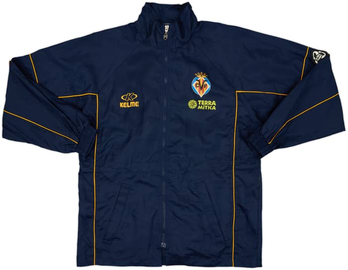 2002-03 Villarreal Kelme Hooded Rain Jacket - 8/10 - (L)