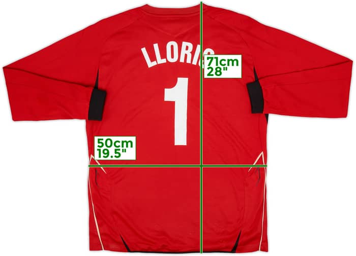 2007-08 Lyon GK Shirt Lloris #1 - 6/10 - (M)